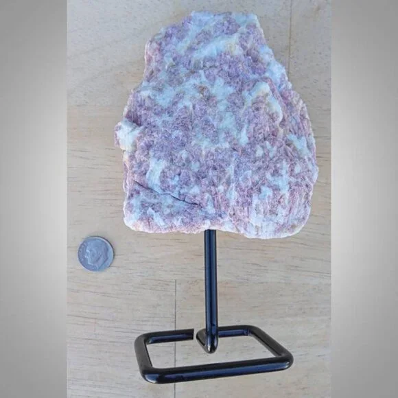 ❤️ PINK TOURMALINE stone rock crystal on stand CHAKRA : love relief anxiety 01 - Picture 2 of 5